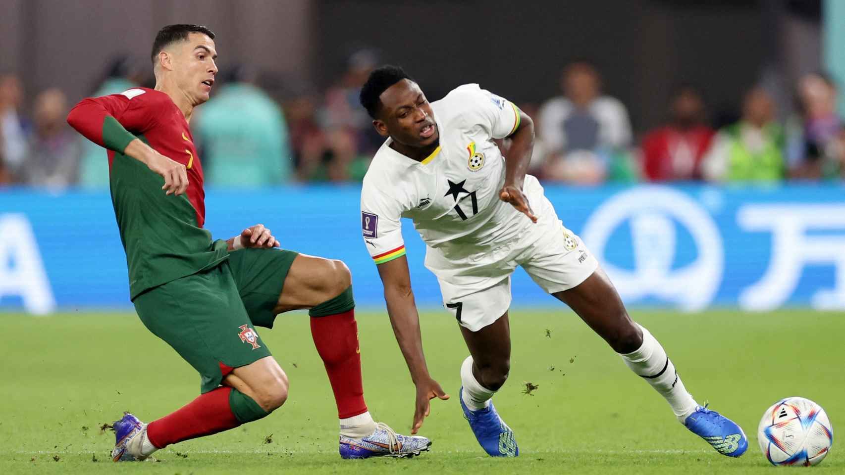 Portugal debuto y ganó 3:2 ante la selección de Ghana