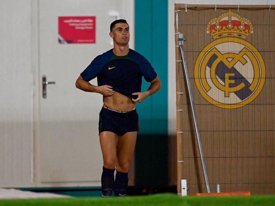 Cristiano Ronaldo estuvo entrenando en las instalaciones del Real Madrid 
