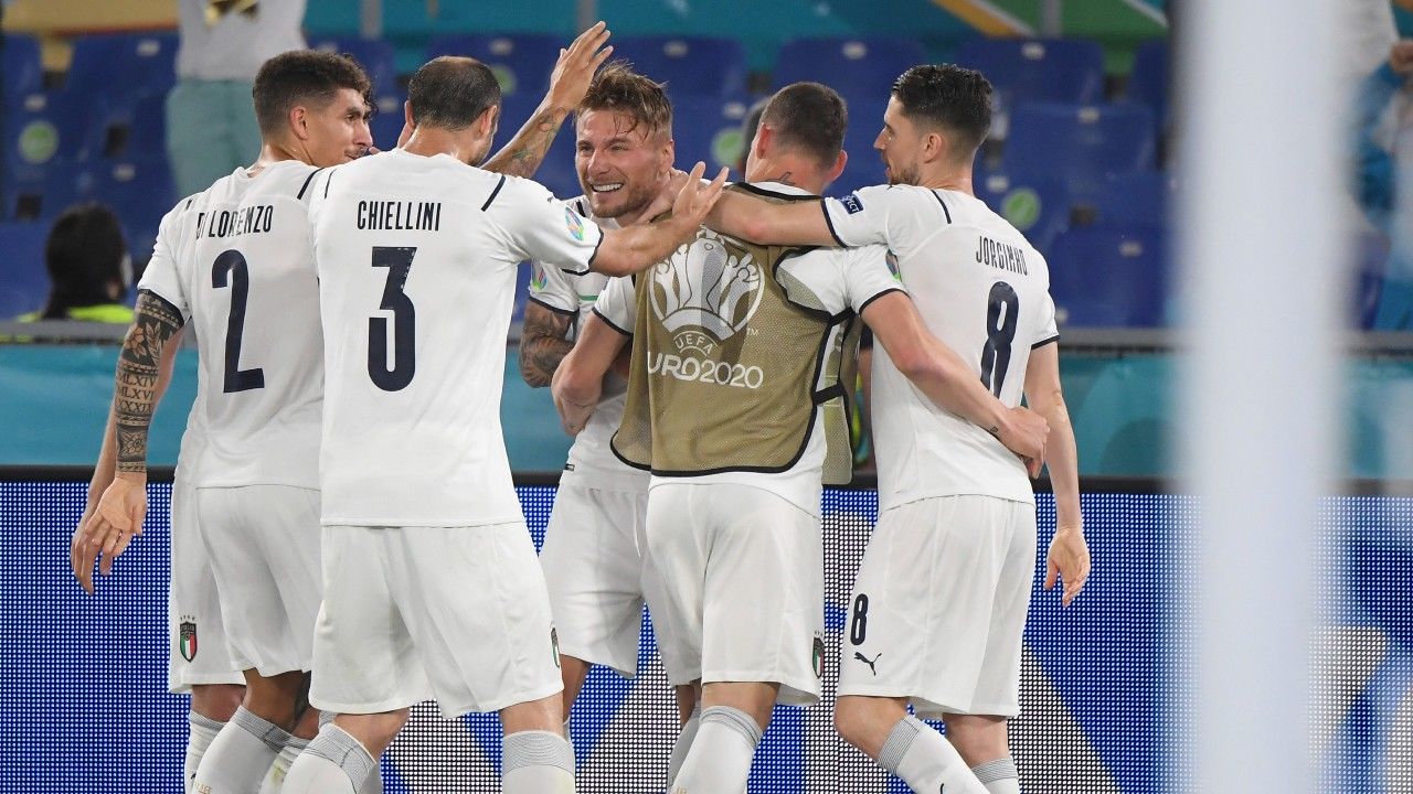 Italy beat Turkey. For the first time in history of Euros scoring 3 goals