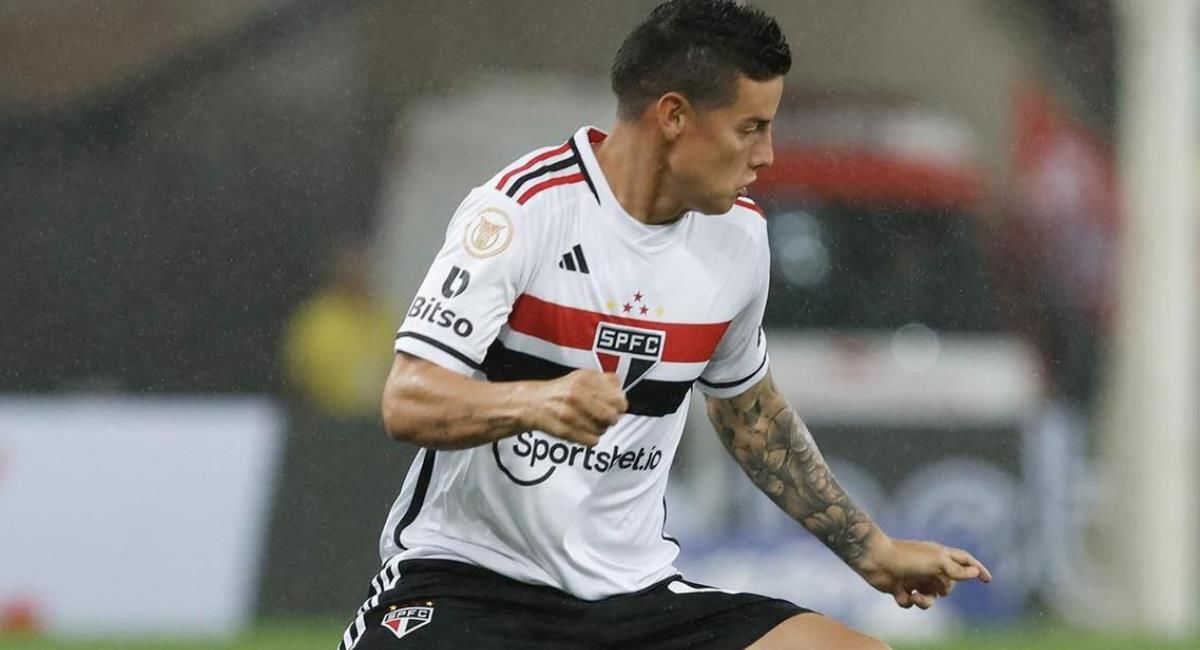 El São Paulo podrá contar con James Rodríguez en la próxima fecha de la Copa Sudamericana 