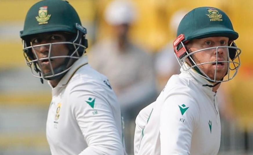 South Africa Tighten Grip as Muthusamy’s Maiden Hundred, Jansen’s 93 Power Total to 489