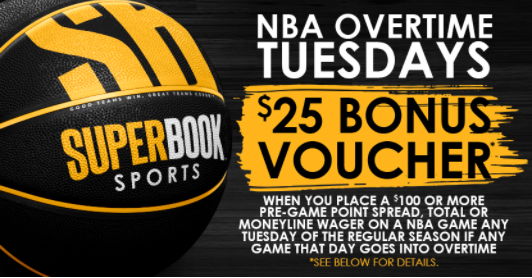 Superbook NBA Voucher Bonus 25 USD 