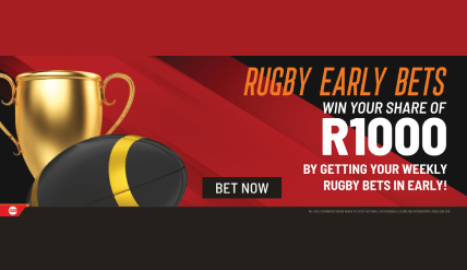 Supabets R1000 Rugby Early Bets Bonus