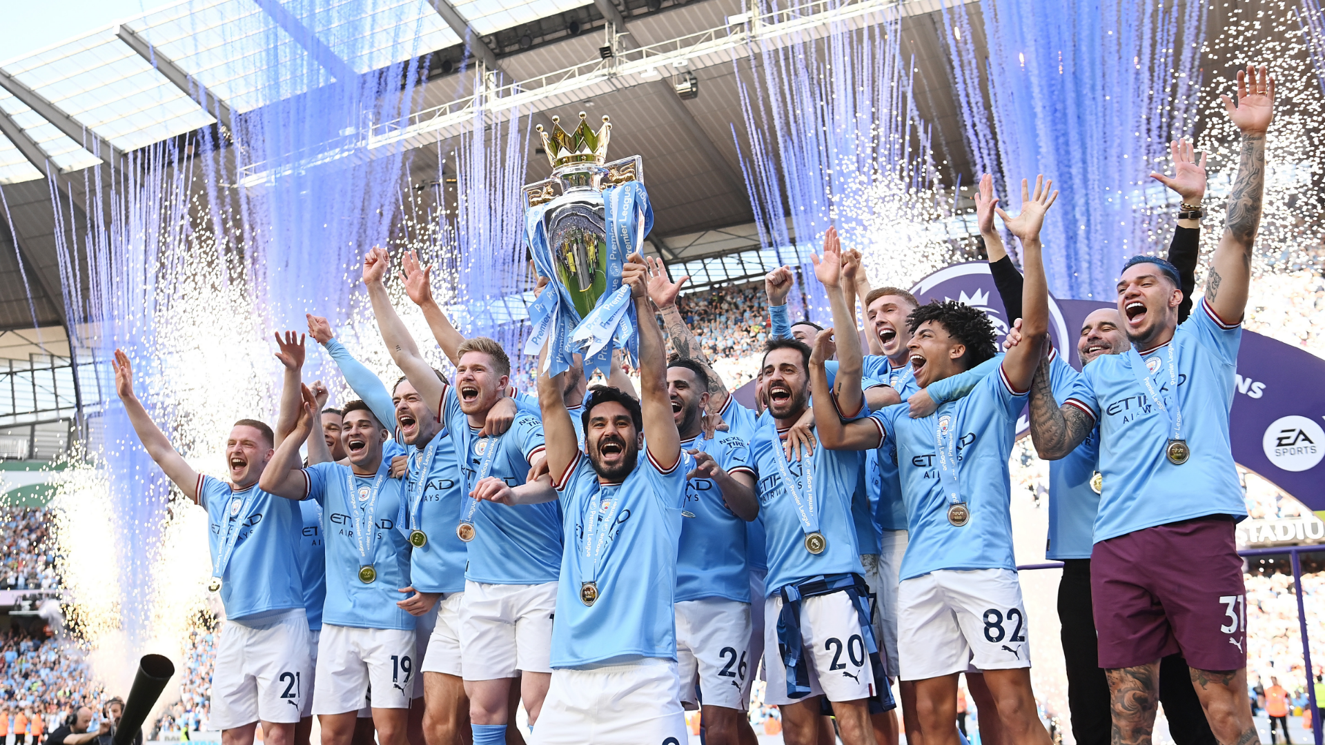 Seven Manchester City Players Make Champions League Symbolic Team