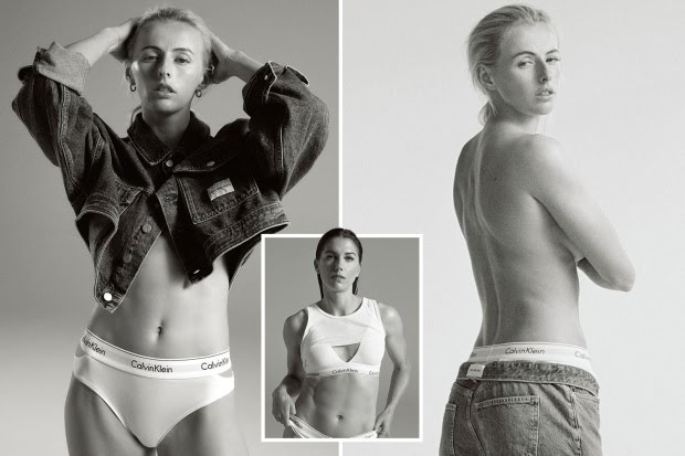 Women's Football Stars Alex Morgan and Chloe Kelly Strip Down to Model for Calvin Klein