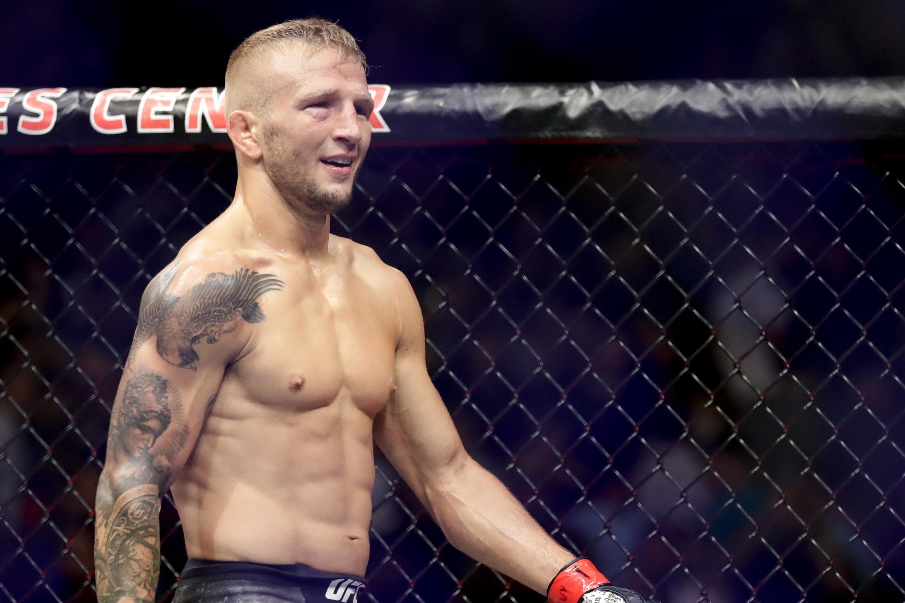 Dillashaw to Sterling: Cheater's gonna kick your ass, you bastard