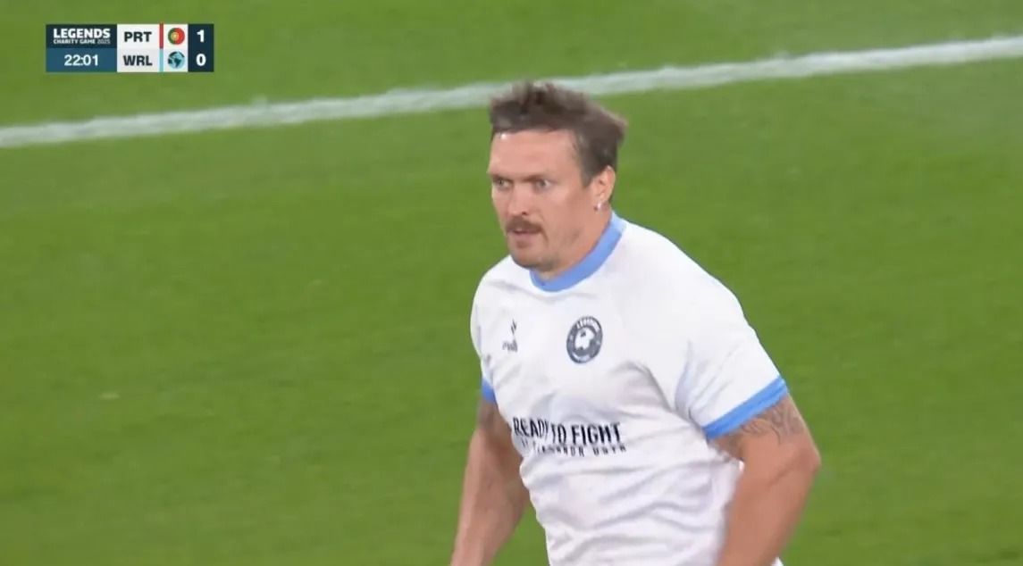 Undisputed World Champion Usyk Plays in Charity Legends Match in Portugal