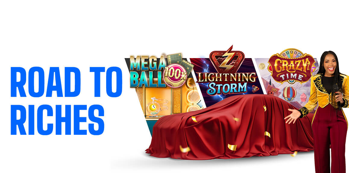 Betway Road to Riches Spin to a Brand New Car and Big Wins