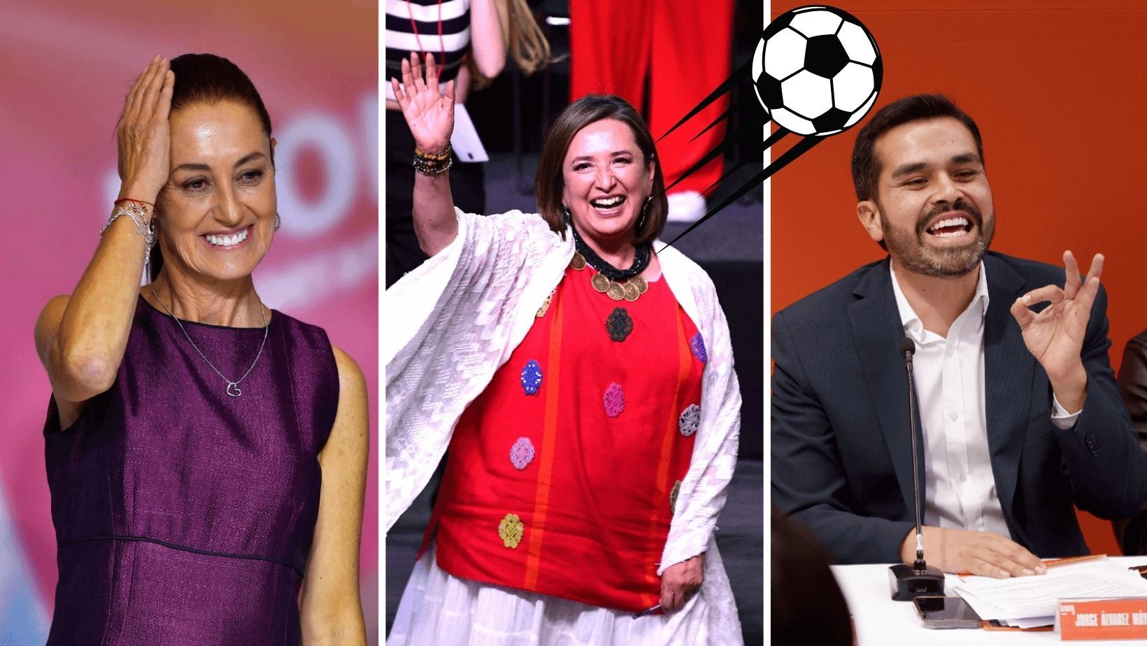 ¿Qué tan futboleros son los candidatos a la Presidencia de México?
