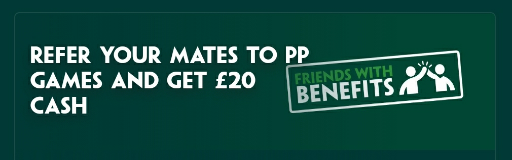 PaddyPower Friends with Benefits Bonus