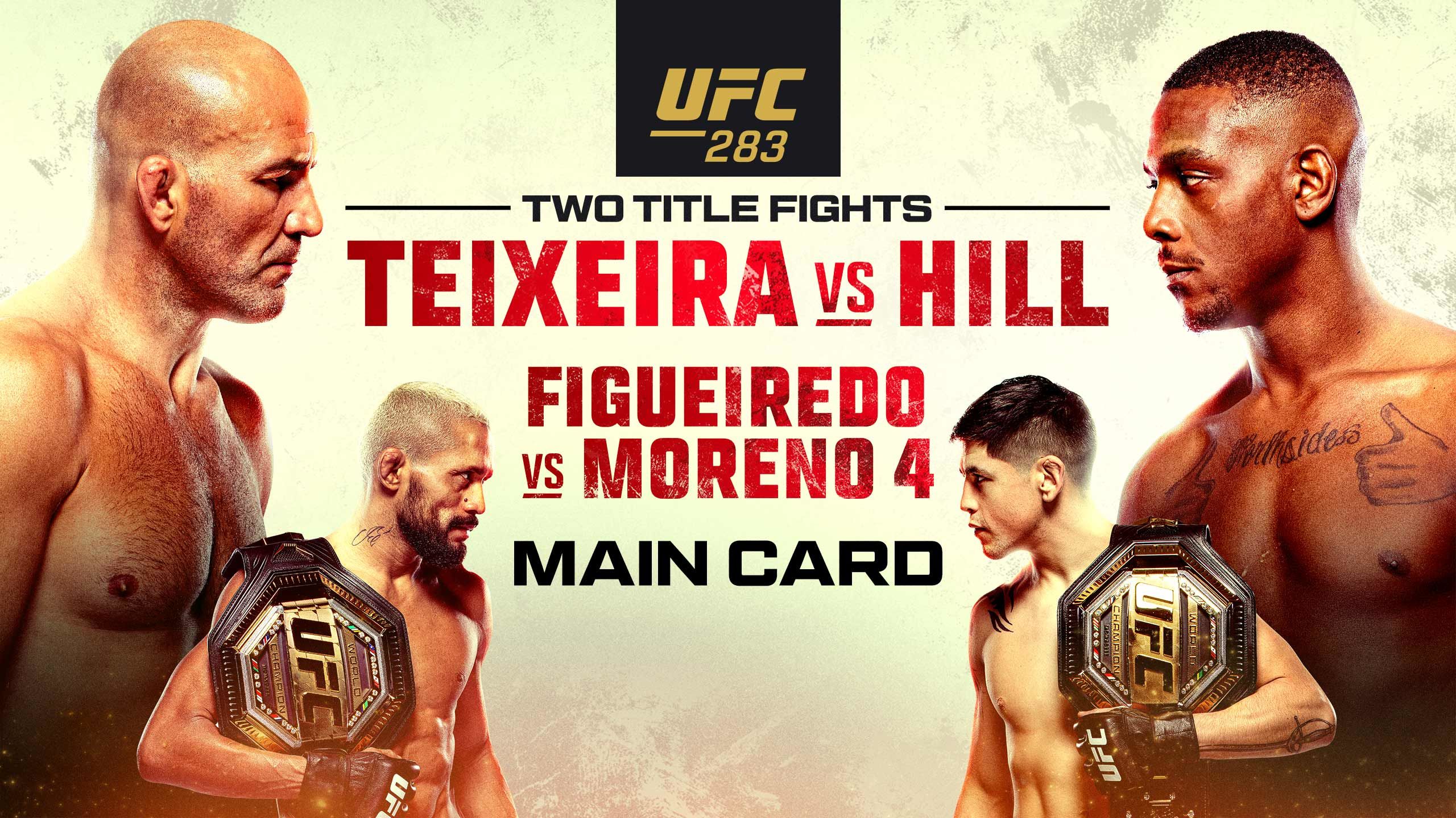 Full UFC 283 card Teixeira vs Hill