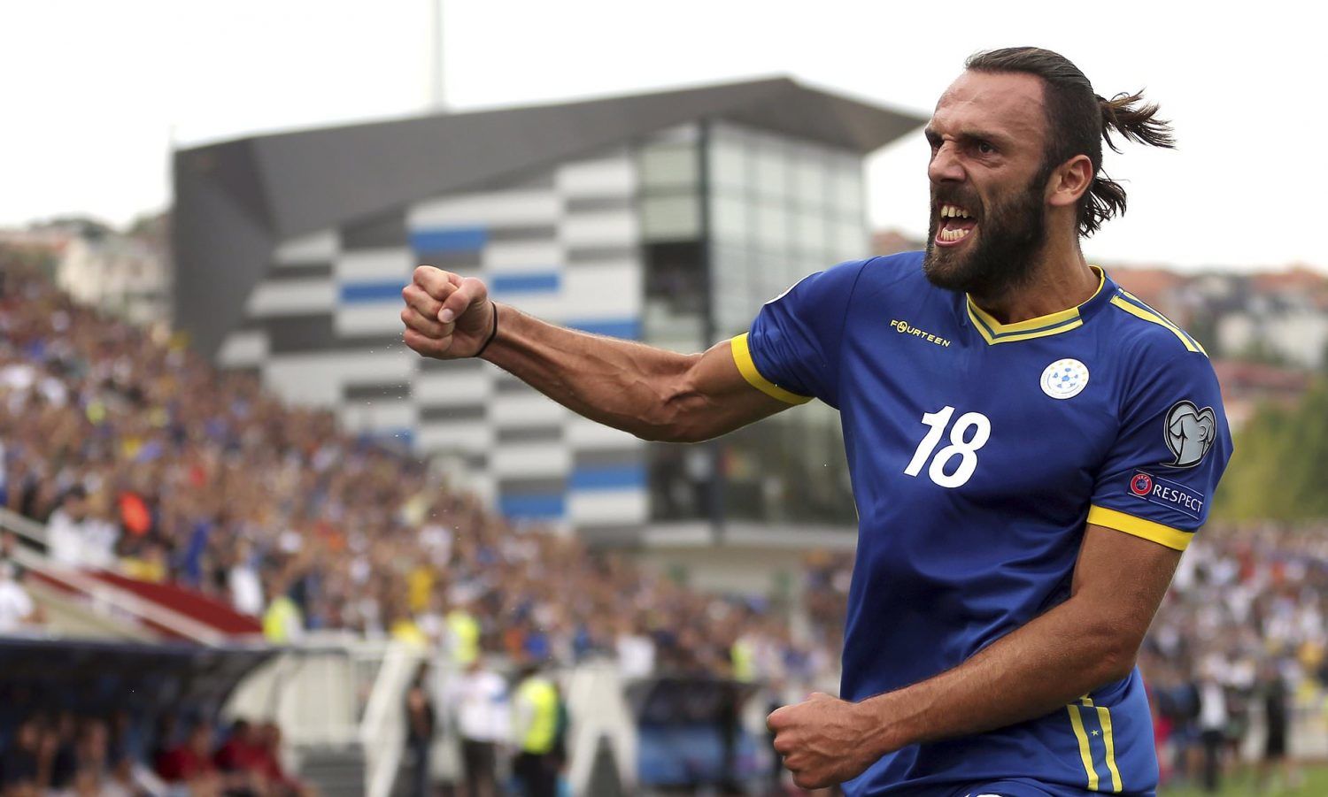 Muriqi comentó los desmanes tras el partido entre las selecciones de Kosovo y Rumanía