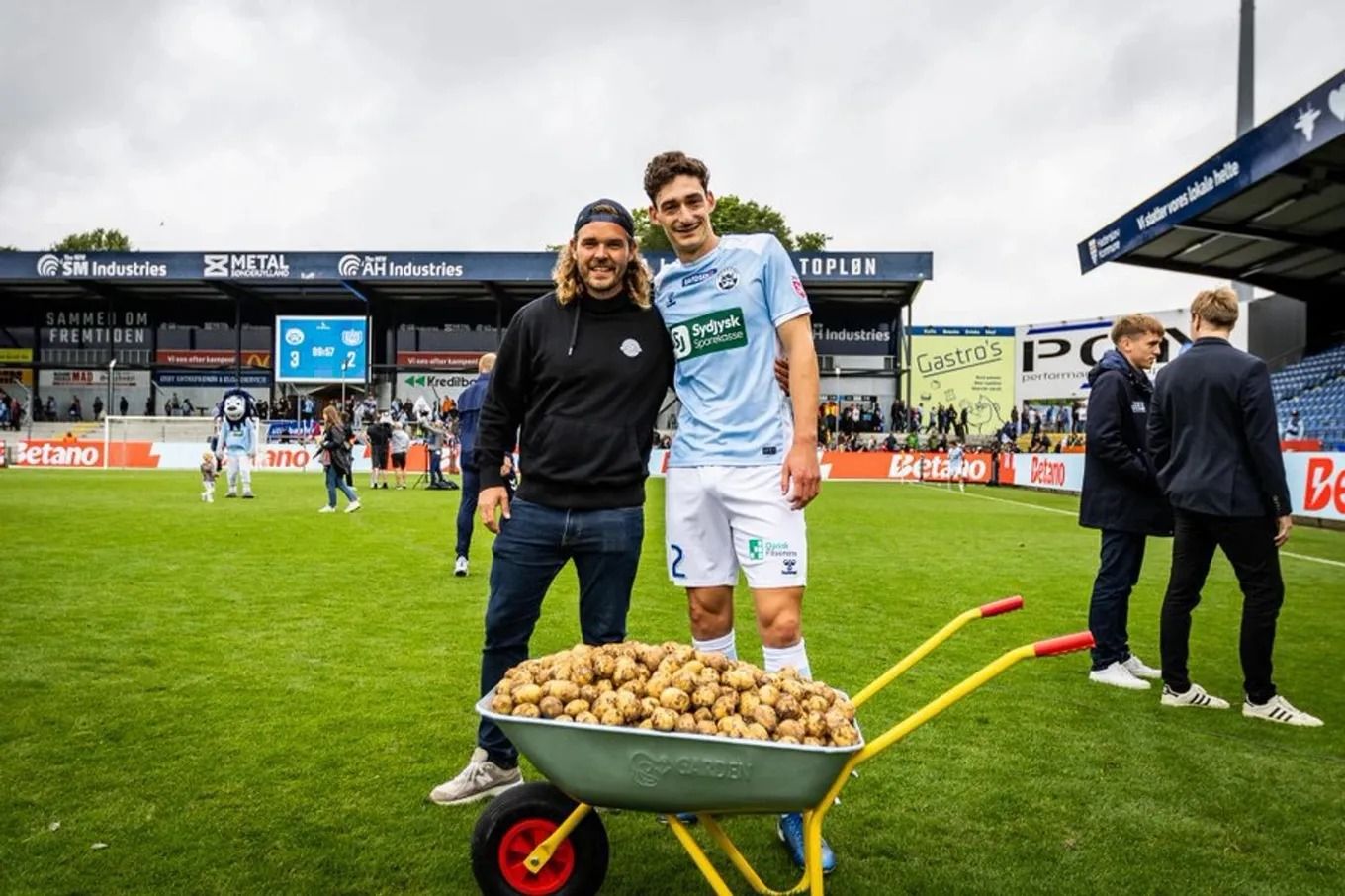 Danish Player Receives Cart of Potatoes for Successful Performance