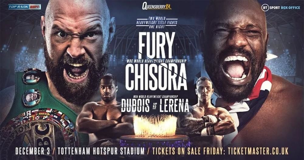 Tyson Fury vs. Dereck Chisora. Pronóstico, Apuestas y Cuotas | 4 de diciembre de 2022