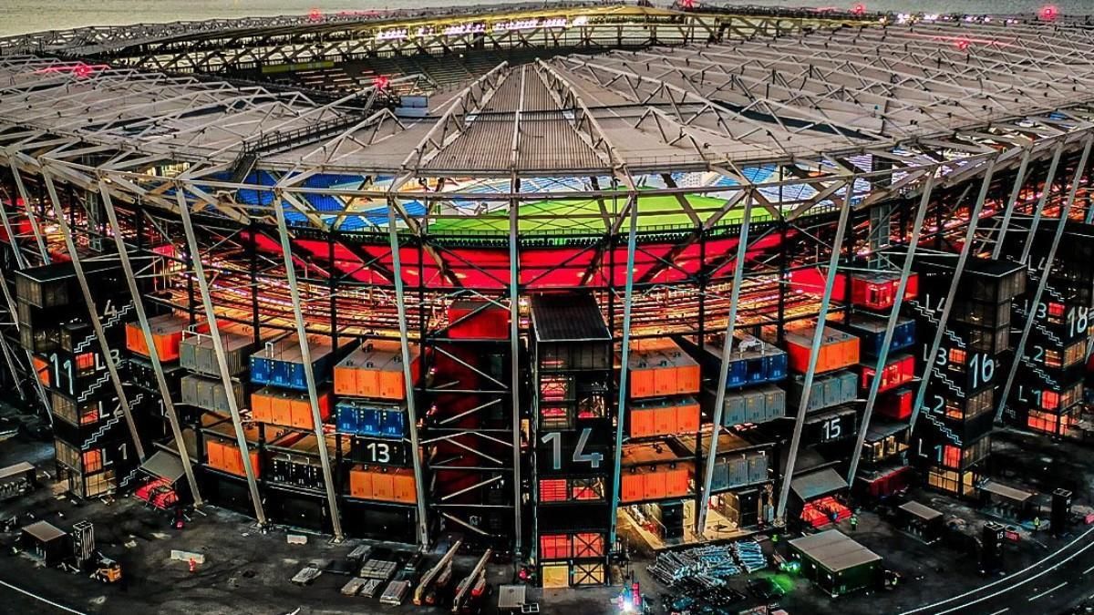 El estadio 974 del Mundial de Qatar, ya se está desmontando