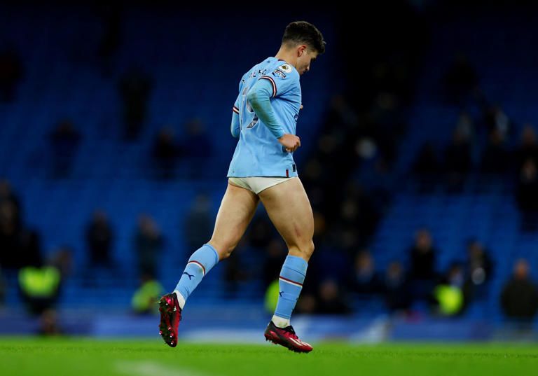 Tras la victoria del Manchester City, Julián Álvarez quedó en ropa interior 