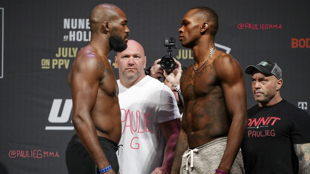 UFC Champions Jones and Adesanya Put an End to Their Conflict with Face-Off in Las Vegas