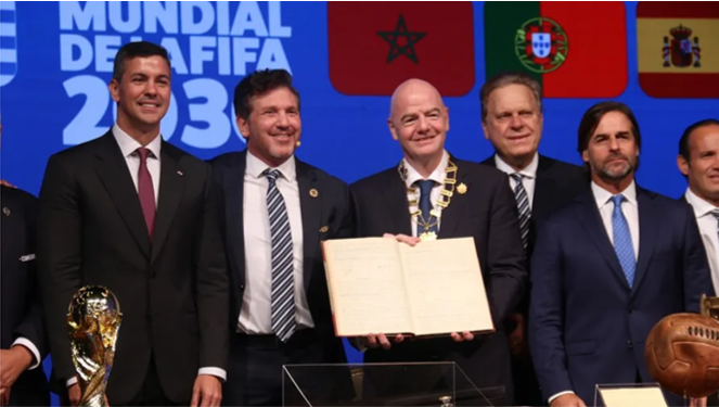 En Sudamérica se firmó la primera acta del Mundial del 2030