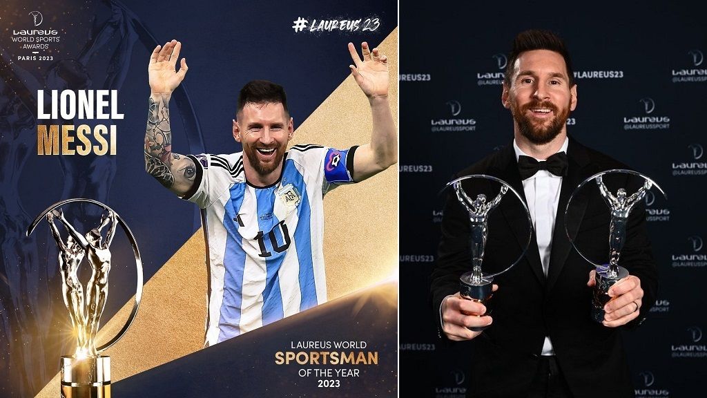 Lionel Messi recibió el premio Laureus 