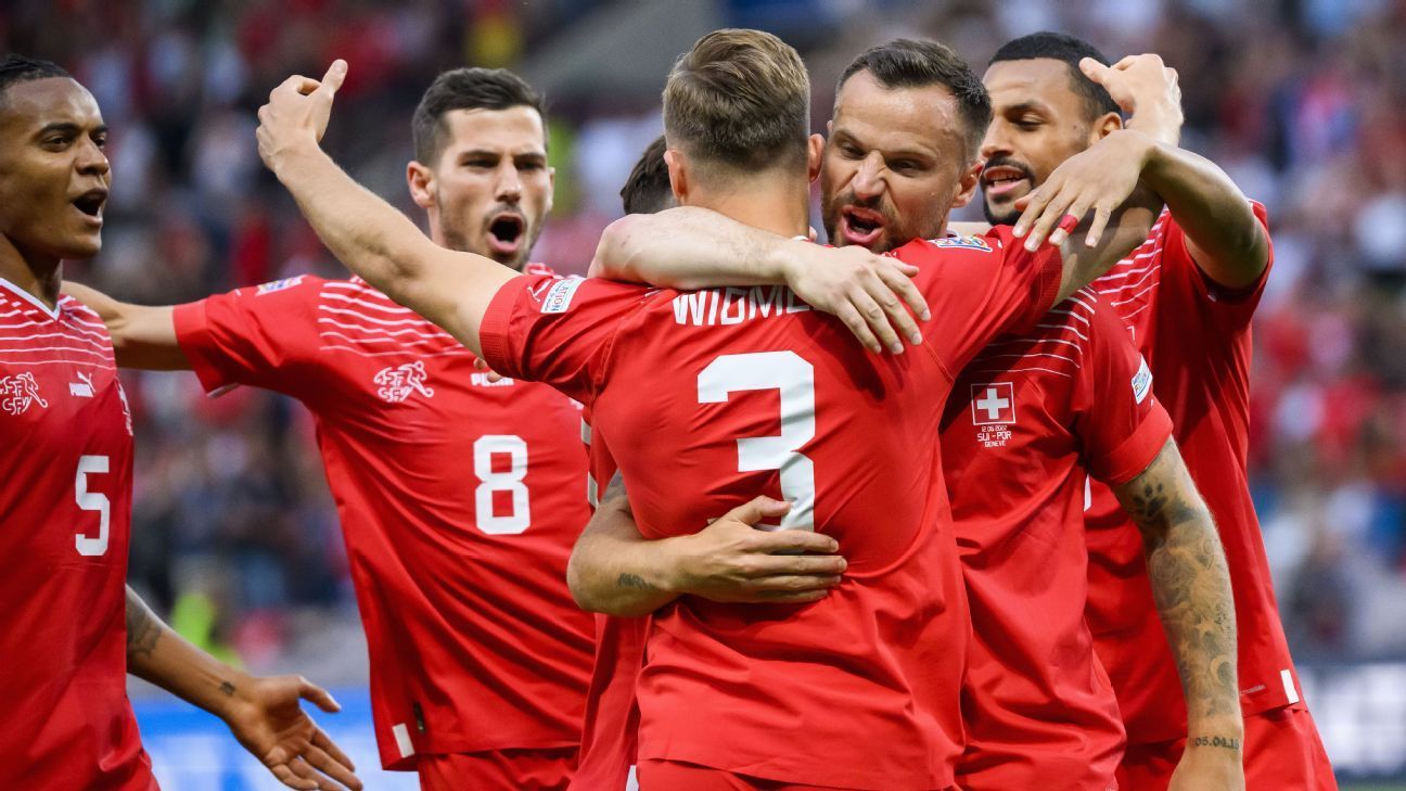 Suiza derroto 3:2 a la selección de Serbia. Los suizos clasifican a los play-off de Qatar 2022