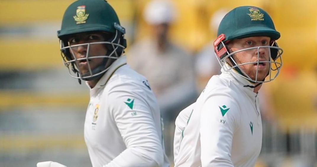 South Africa Tighten Grip as Muthusamy’s Maiden Hundred, Jansen’s 93 Power Total to 489