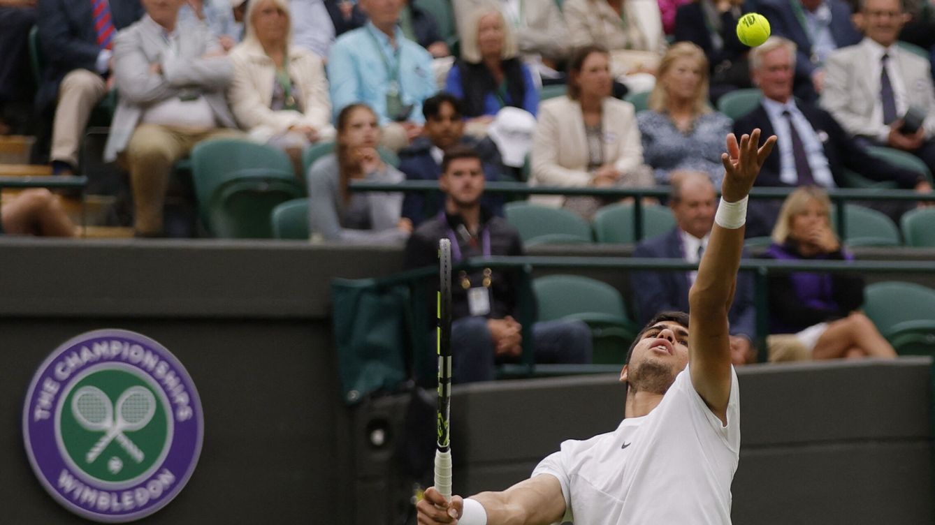 Carlos Alcaraz comentó como es jugar Wimbledon bajo techo