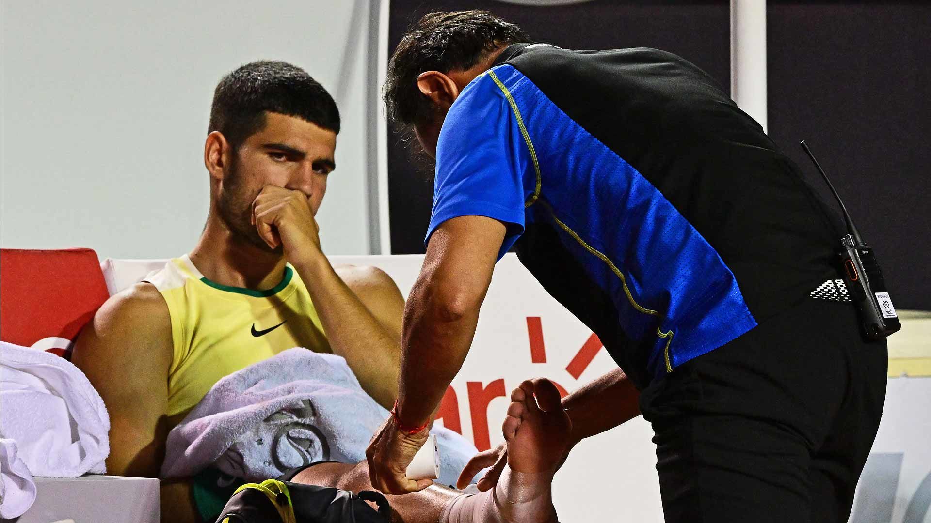 Djokovic y Sinner presionan en el ranking ATP al lesionado Alcaraz