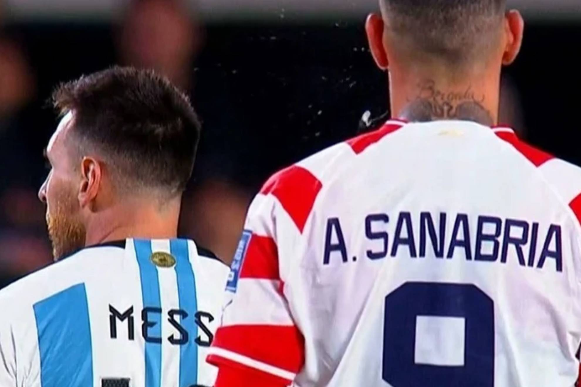 Messi Comments On Sanabria's Spit In His Direction: I Don't Know This Guy