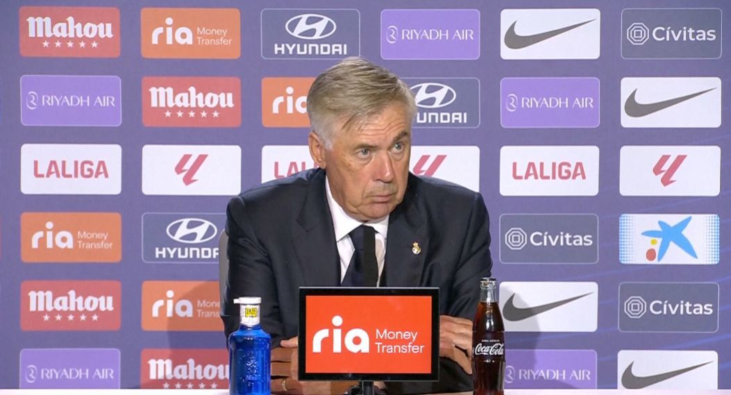 Carlo Ancelotti asumió la responsabilidad de la derrota del Real Madrid 