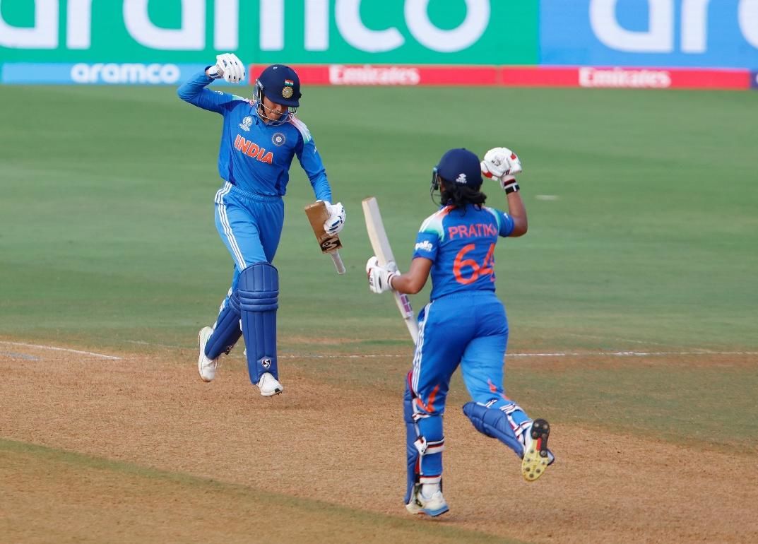  Women’s World Cup: Mandhana, Rawal Hundreds Power India into Semifinals after Rain-hit Win Over New Zealand