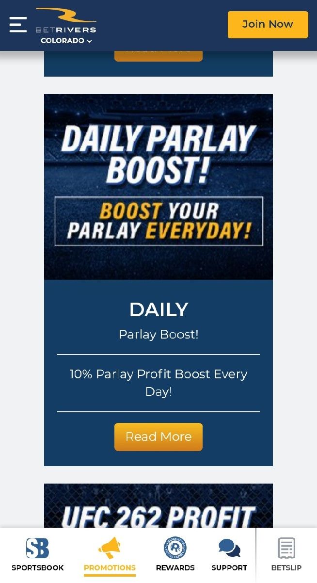 Betrivers 10% Daily Parlay Boost