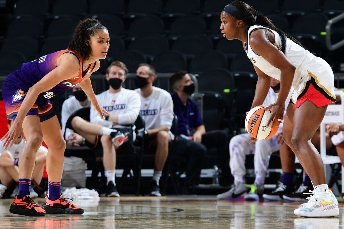 WNBA: Aces overcome Mercury in high-scoring game