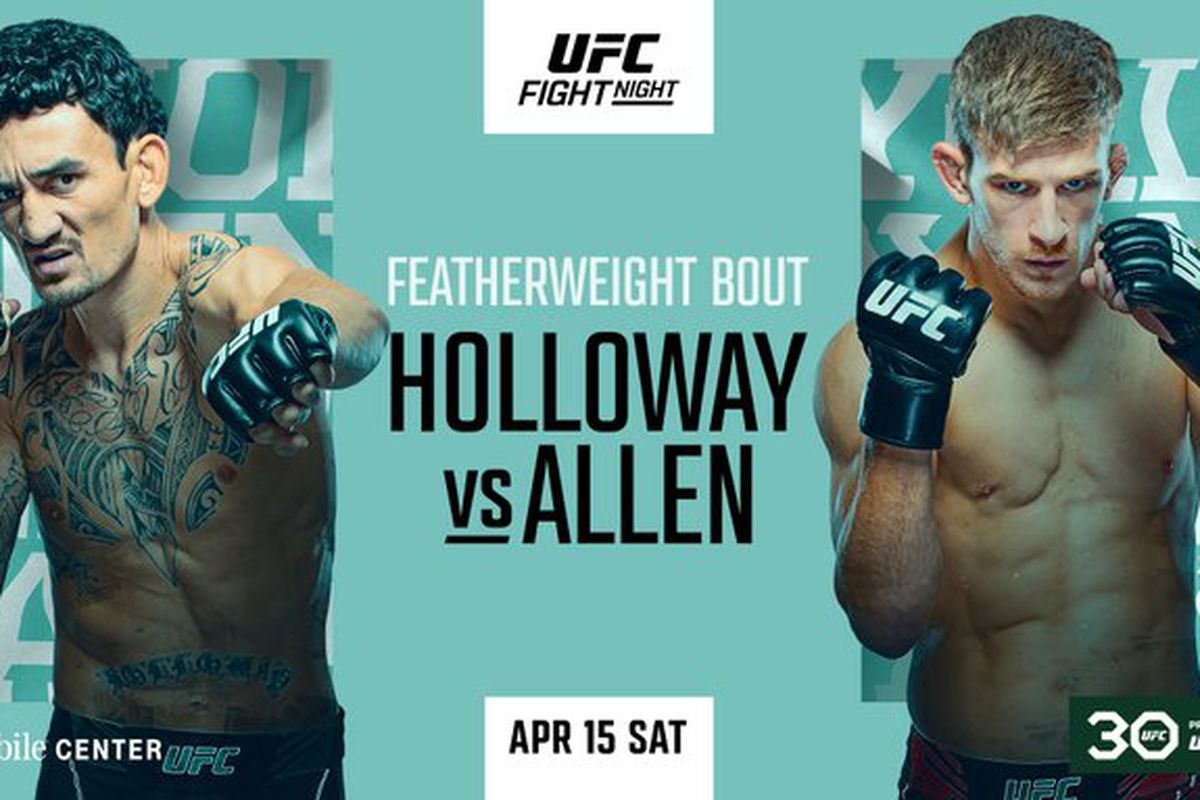 Max Holloway vs Arnold Allen: Preview, Where to Watch and Betting Odds