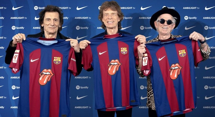 El Barça lucirá logotipo de los Rolling Stones ante el Real Madrid 