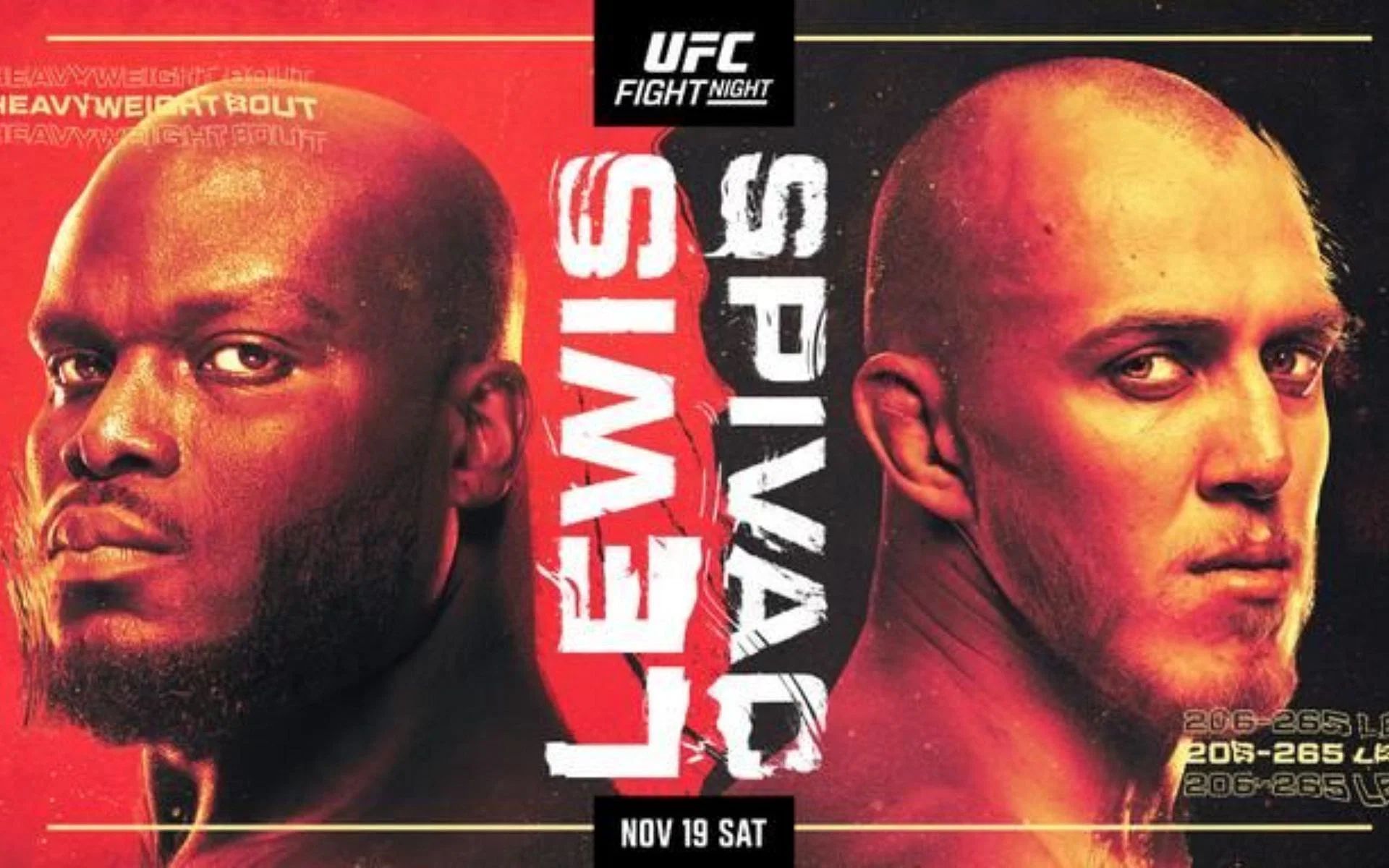 Derrick Lewis vs. Sergey Spivak: Preview, Where to watch and Betting Odds