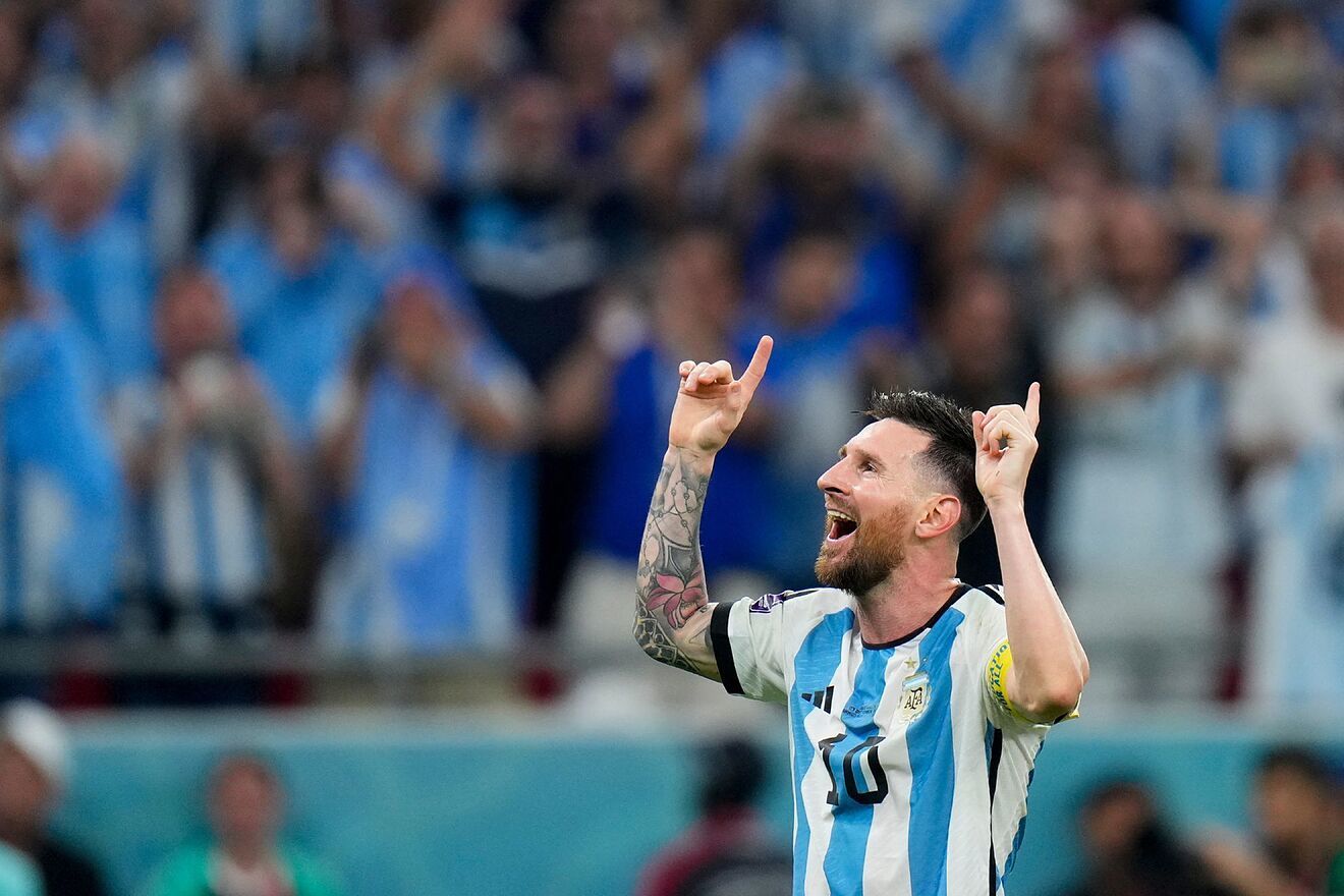 Messi sets the record for the most matches in a world championship