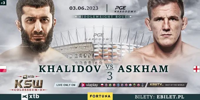 Khalidov vs Askham III to headline KSW Colosseum 2 tournament