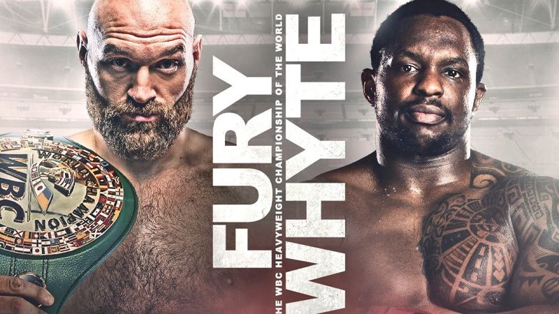 Tyson Fury vs. Dillian Whyte fight for the WBC Heavyweight title 23 April 2022