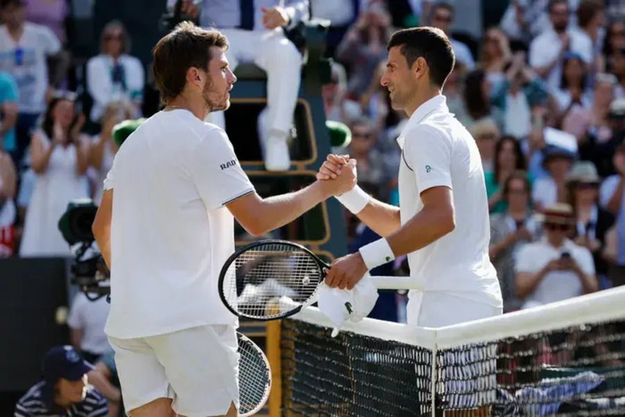Wimbledon 2022 Match Result: Novak Djokovic vs Cameron Norrie: Novak wins(2-6, 6-3, 6-2, 6-4)