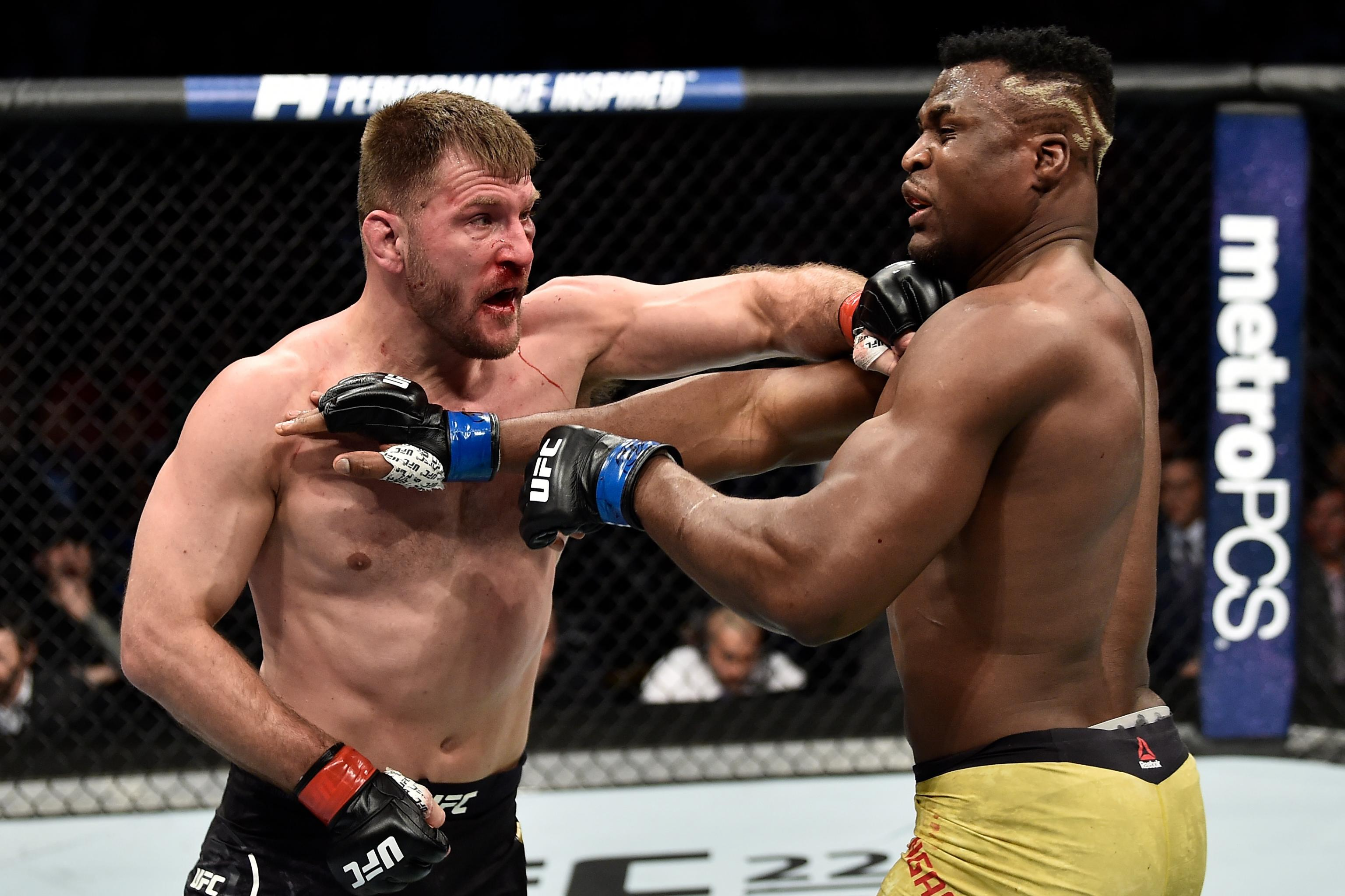 Ngannou Names First Fight With Miocic Best Fight Of His Career So Far