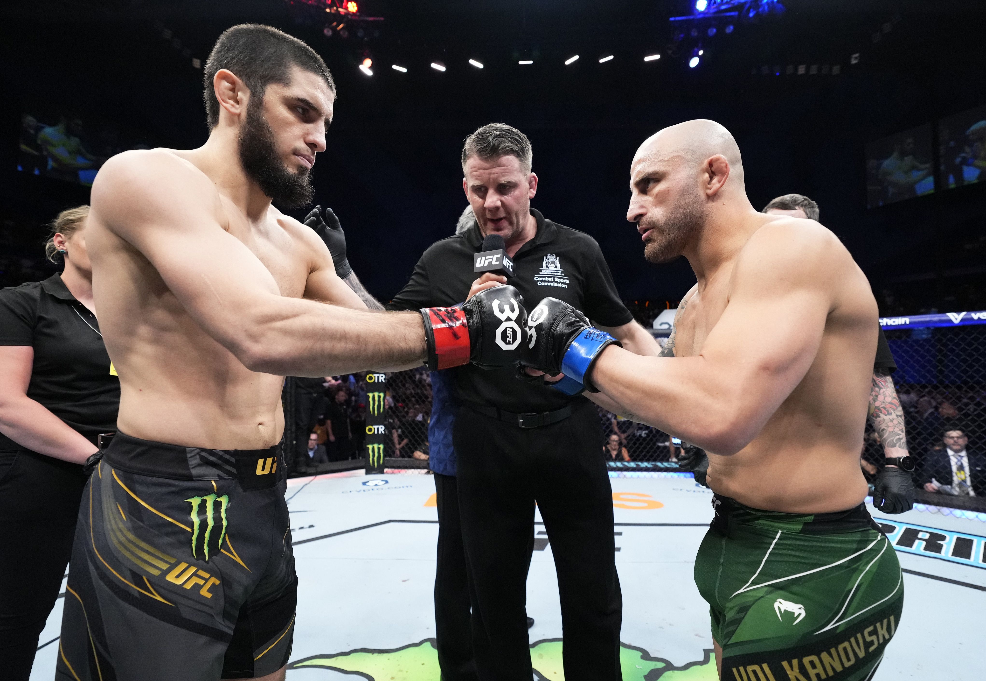 Makhachev and Volkanovski agree to rematch in Abu Dhabi immediately after the fight
