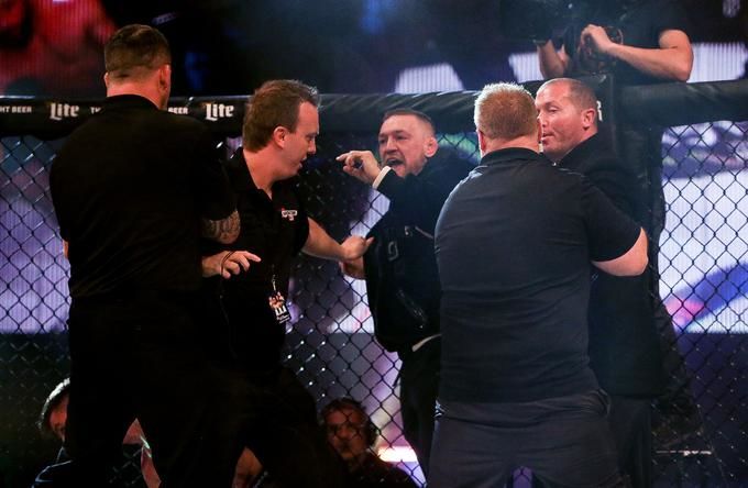 Conflicts and sudden fights between MMA fighters and referees