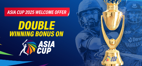 Baji Live Asia Cup 2025 Welcome Bonus - Double Your Winnings up to 577 BDT!