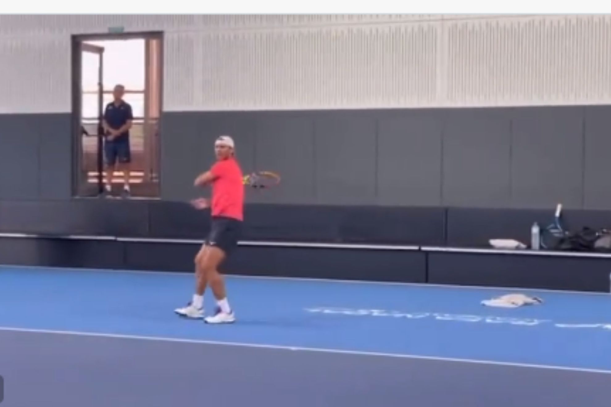 Rafael Nadal empezó a entrenar de nuevo 