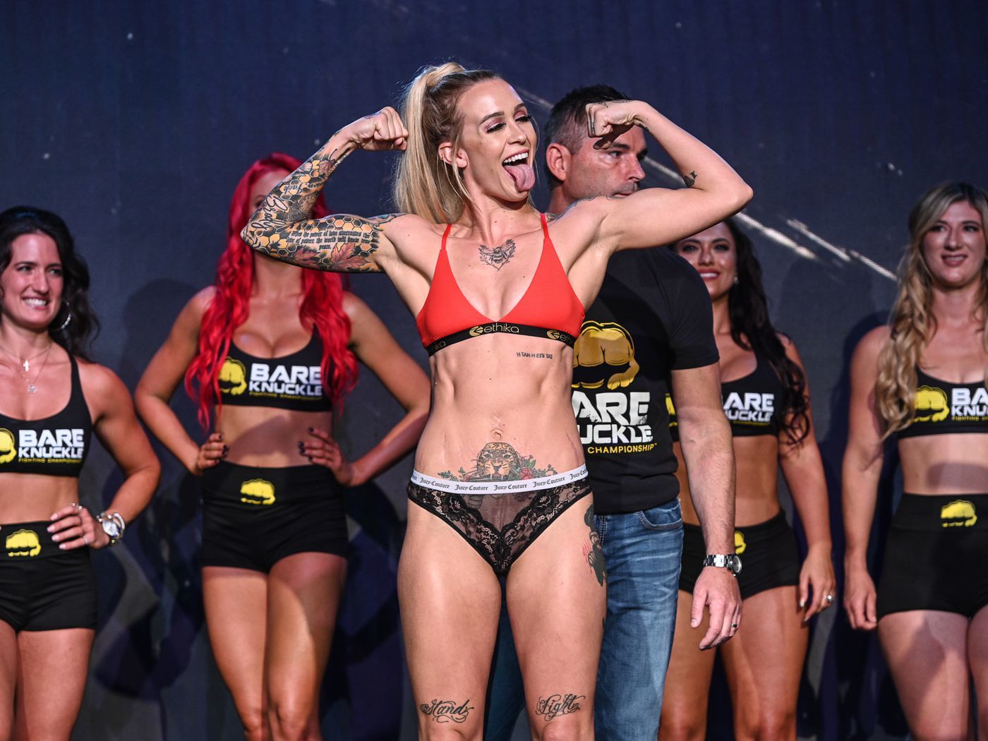 BKFC fighter Starling boasts her body in revealing lingerie