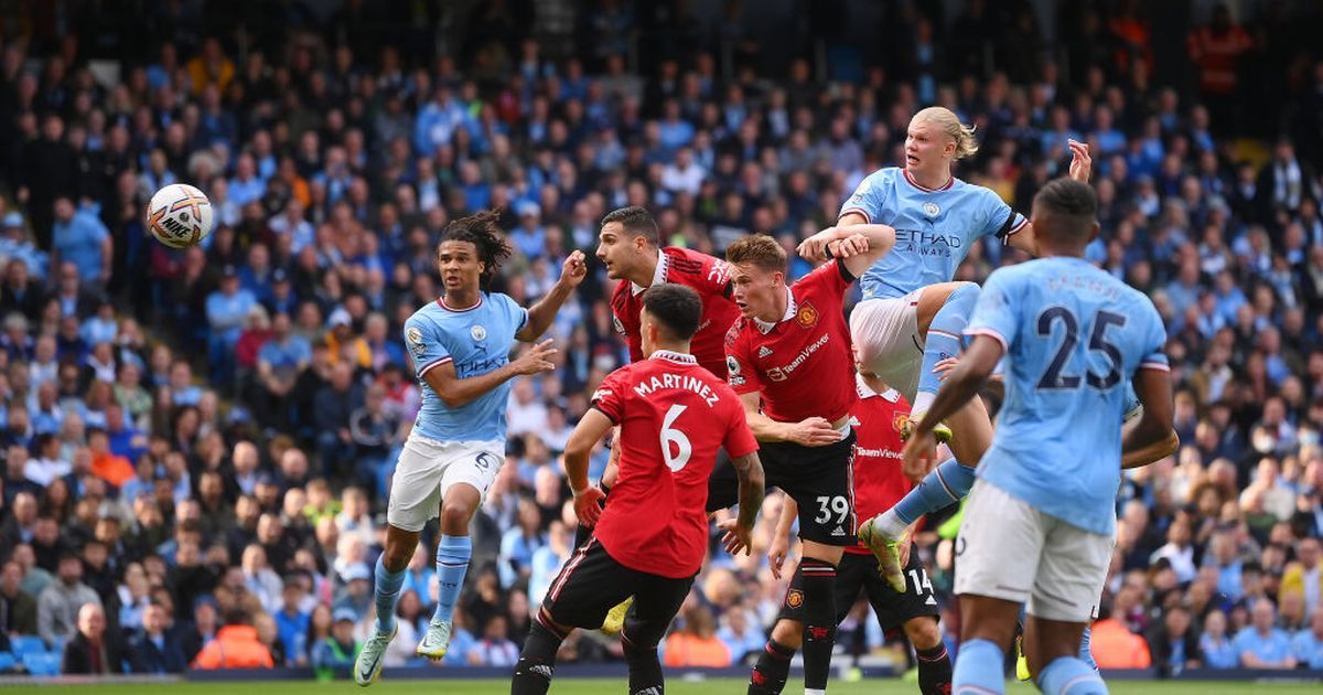 Manchester City defeated Manchester United 6-3 in the ninth round of the EPL