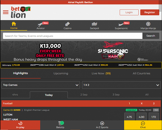 Betlion Zambia Sports Betting Review Login and Register Guides, Free Bets, Mobile App