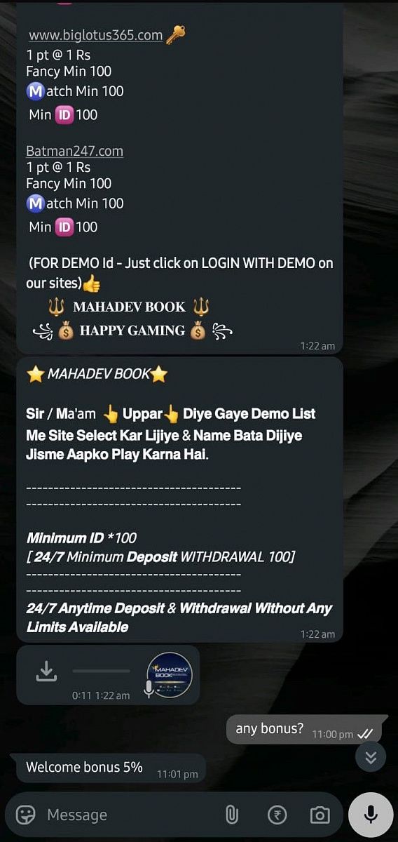 Bonus offers on 99exch 