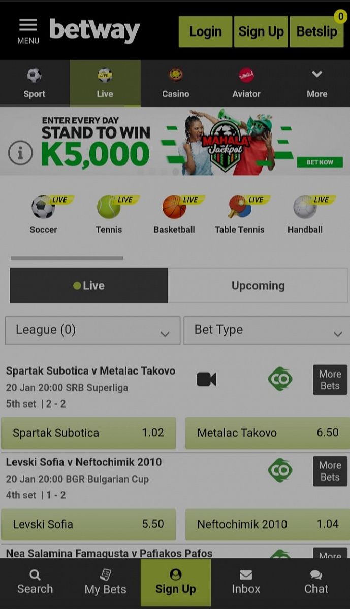 Betway Android Zambia.