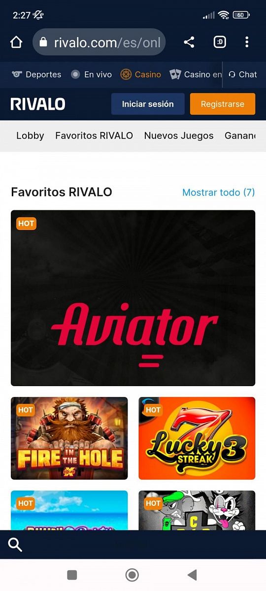 Rivalo app móvil